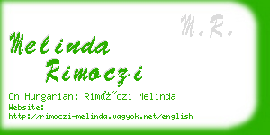 melinda rimoczi business card